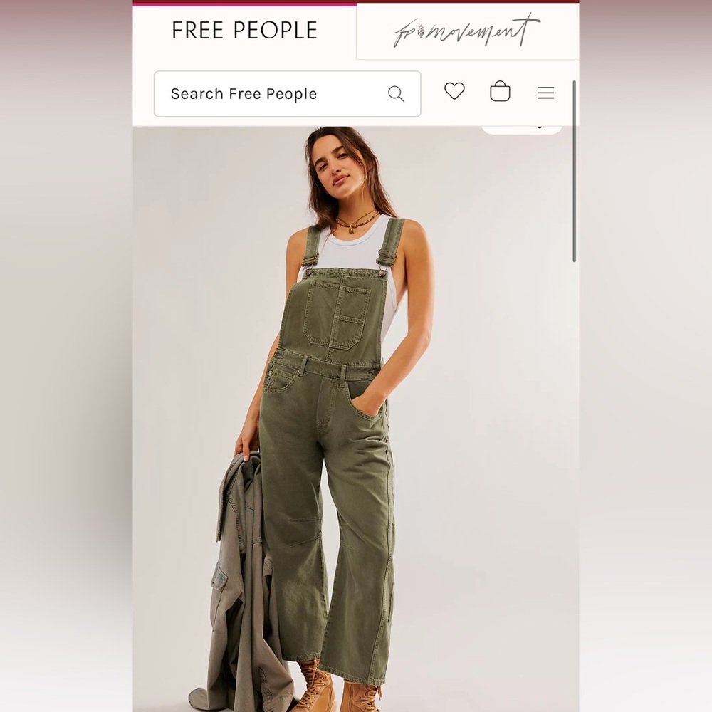 We the Free Good Luck Barrel Overalls